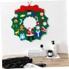 HOOTNEE 1set Felt Garland Hanging Wreath Decor Unfading Christmas Decoration Craft Kit for Home and Holiday Use view 3