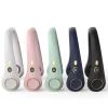 Portable Bladeless Turbine Neck Fan, 1500 mAh, 5 Speeds, USB Rechargeable, 5 Colors - Black, Blue, White, Pink, Dark Blue (7.5x7.9x2.4 in) (Pink, 7.9x7.5x2.4) view 3