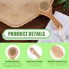 Vegetable Brush, 7.87x3.15 Inch Wood Potato Scrubber with Long Ergonomic Handle Fruit Scrub Brush Carrot Brush Cleaning Veggie Brush Wooden Dish Brush for Kitchen Cleaning Food Vegetable Kitchenware view 4