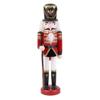 XUEYEGONGJI Wooden Nutcracker Nutcracker Christmas Decor 11.8 Inch Soldier Wooden Nutcracker Xmas Tree Ornament for Shelves House Holiday Festival Desktop Collectible view 1