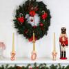 XUEYEGONGJI Wooden Nutcracker Nutcracker Christmas Decor 11.8 Inch Soldier Wooden Nutcracker Xmas Tree Ornament for Shelves House Holiday Festival Desktop Collectible view 2