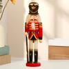 XUEYEGONGJI Wooden Nutcracker Nutcracker Christmas Decor 11.8 Inch Soldier Wooden Nutcracker Xmas Tree Ornament for Shelves House Holiday Festival Desktop Collectible view 3