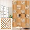 CukUJH Folding Wood Plastic Screen Panels Bedroom DIY Panel Screen Partitions, Ceiling Partitions Privacy Screens(Natural a,65Pcs) view 1