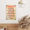 12"x16" Aluminum Sign, 7 Rules of Life Sign, Inspiring Positive Quotes Room Decor for Living Room Bedroom Classroom view 4