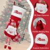 Personalized Christmas Stockings with Name-18" Large Red Custom Name Family Christmas Stocking, Embroidery Xmas Stockings for Family, Boys, Girls, Kids & Friends for Holiday Party Dcor (3 pcs) view 2