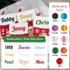 Personalized Christmas Stockings with Name-18" Large Red Custom Name Family Christmas Stocking, Embroidery Xmas Stockings for Family, Boys, Girls, Kids & Friends for Holiday Party Dcor (3 pcs) view 3
