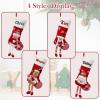 Personalized Christmas Stockings with Name-18" Large Red Custom Name Family Christmas Stocking, Embroidery Xmas Stockings for Family, Boys, Girls, Kids & Friends for Holiday Party Dcor (3 pcs) view 4