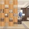 CukUJH Folding Wood Plastic Screen Panels Bedroom DIY Panel Screen Partitions, Ceiling Partitions Privacy Screens(Natural B,95Pcs) view 2