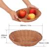 Kukmakri 11 Inch Oval Poly Wicker Basket - Bulk, 11 Pack, Bread Serving Baskets for Home & Restaurant Use view 2