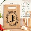 Personalized Cutting Board, Initial Birthday Gifts for Women Wedding Gifts for Couple, Monogrammed Women Birthday Gift for Sister Friend, Unique Gift for Christmas Anniversary Housewarming(Letter J) view 2