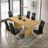Acme Einar Contemporary Wood Rectangular Dining Table in Natural view 2