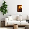 ANRUOXI Fall Canvas Wall Art, Landscape Painting for Living Room, Jesus Praying on Autumn Morning, Ready To Hang 12x18'' view 3