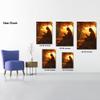 ANRUOXI Fall Canvas Wall Art, Landscape Painting for Living Room, Jesus Praying on Autumn Morning, Ready To Hang 12x18'' view 4
