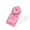 1 Multifunctional Egg Cutter Kitchen Gadgets Gods stainless Steel Double Head fancy Egg Cutter For Egg Salad And other Hard Boiled Egg Cutter, 2 in 1 Stainless Steel Wire (Pink) view 1