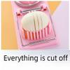 1 Multifunctional Egg Cutter Kitchen Gadgets Gods stainless Steel Double Head fancy Egg Cutter For Egg Salad And other Hard Boiled Egg Cutter, 2 in 1 Stainless Steel Wire (Pink) view 2