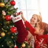 SearchI Personalized Christmas Stocking, 18 Inches Large Custom Family Christmas Stocking with Names Customized Knit Embroidered Xmas Stockings Initial Knitted Fireplace Hanging Stockings (2 Pcs) view 4