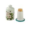 SABALON Toothpick Box Toothpick Holder Ceramic Hand-Painted Toothpick Jar Home Restaurant Toothpick Box Cotton Swab Storage Box Multi-Purpose Storage Jar Toothpick Dispenser(D) view 1