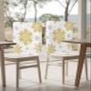 AMZRicher Christmas Chair Back Covers for Dining Chairs 8 Pack, Yellow Gray Winter Snowflake Christmas Washable Removable Chair Slipcover Back Chair Protector for Wedding Baby Shower Party view 4