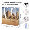 VFKLT Ancient Egypt Pyramid Tote Bags for Women Canvas Handbag Reusable Grocery Bags Shoulder Purses Shopping Bag view 2