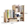 Wood Desk Storage Organizer - Desktop Display Shelf Rack, Expandable Desktop Stand Bookshelf, Office Storage Rack, Multipurpose Bookshelf For Office & Home, Extendable Desk Shelf(Blue,36*15*52.5CM) view 2