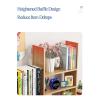Wood Desk Storage Organizer - Desktop Display Shelf Rack, Expandable Desktop Stand Bookshelf, Office Storage Rack, Multipurpose Bookshelf For Office & Home, Extendable Desk Shelf(Blue,36*15*52.5CM) view 3