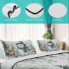 Quilt Set Full Size 3 PCS Quilted Bedspread-Thin Soft Cozy, Christmas Winter Snowman Squirrel Deer Xmas Tree Blueberry Reversible Stitched Quilt Coverlet Bedding Sets with Pillow Shams for All Season view 4