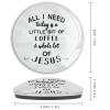 All I Need Today is A Little Bit of Coffee and A Whole Lot of Jesus Fridge Magnets, Motivational Saying Magnets Decoration for Refrigerator Whiteboard Decorative Magnetic Board Cabinet Classroom view 2