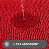 PureSwan Bathroom Rugs 40 x 60 Inch  Extra Large Bath Mat | Absorbent and Washable Thick Chenille Bath Rugs Non-Slip Runner Rug for Bathroom, Shower, Tub(Red) view 4