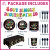 171pcs 10th Birthday Party Supplies Out Single Digits I'm 10 Plates Napkins Tableware Set Disposable Paper Cups Tablecloth Banner for Girl's 10th Birthday Party Decorations Serve 24 Guests view 2