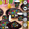 171pcs 10th Birthday Party Supplies Out Single Digits I'm 10 Plates Napkins Tableware Set Disposable Paper Cups Tablecloth Banner for Girl's 10th Birthday Party Decorations Serve 24 Guests view 3