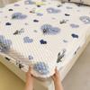SUZEPER Velvet Fitted Sheet, Thick Fitted Soft Velvet Fleece Bed Sheet Mattress Protector Cover with 12'' Deep Pocket Breathable Mattress Pad Cover, Elastic Fitted Mattress Topper(Queen59''x79'', G) view 4