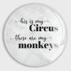 His is My Circus and These are My Monkeys Magnets Refrigerator Glass Cute Magnets Motivational Quote Magnets for Fridge Strong Magnets for Whiteboard Office Cabinets Kitchen School view 1