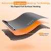 Newise Warming Mat for Food - Graphene Rapid Heating Food Warming Mat for Countertop, Portable Electric Warming Tray for Parties with 6 Temperature Levels, Practical Gifts for Mom Wife, Gray view 2