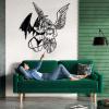 Angel Demon Metal Wall Decor, Wall Art Sexy Woman, Female Body Wall Art, Angel Wall Decor, Angel Wings Wall Decor, Angel Wings Metal Wall Art, Bedroom Wall Decor Above Bed (White, 39"x39" | 100x100cm) view 3