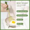 Kikcoin 43Pcs Kitchen Utensils Set - Silicone Cooking Utensil Set, Dishwasher Safe Spatula for Non-stick Cookware, 446F Heat Resistant Kitchen Gadgets with Holder BPA Free, Avocado Green view 3