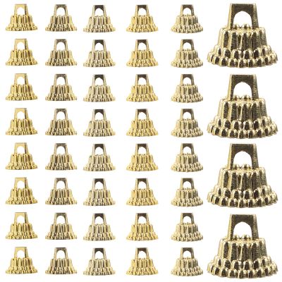 Kichvoe Round Christmas Ornament Caps Plastic Christmas Replacement Ornament Hangers Caps for Christmas Tree Glass Porcelain Ceramic DIY Decor Golden- About 200PCS