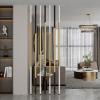 Partition Room Separation Deviders Posts Kit, 7pcs Privacy Screens Columnar with Adjustable Bases, Apartment/Restaurant Wall Partition Column(175cm/68.8in/5.74ft) view 1