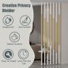 Partition Room Separation Deviders Posts Kit, 7pcs Privacy Screens Columnar with Adjustable Bases, Apartment/Restaurant Wall Partition Column(175cm/68.8in/5.74ft) view 2