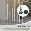 Partition Room Separation Deviders Posts Kit, 7pcs Privacy Screens Columnar with Adjustable Bases, Apartment/Restaurant Wall Partition Column(175cm/68.8in/5.74ft) view 4