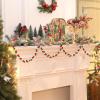 Briwooody 3 Pcs 9 Ft Christmas Pom Pom Garland 123 Ball Hanging Felt Ball Pompom Bead Ornament String Banner Garland for Wall Christmas Tree Indoor Home Room Decoration(Red White Green) view 3