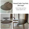 SUZEPER Large Round Foldable Table Top, Banquet Tables Large Round Circle Wooden Table Top Folding Table, No Legs Round Table Tops Only, Easy to Store(67''/170cm, Red) view 3