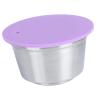 Stainless Steel Reusable Coffee Capsule Cup High Filtering Accuracy for Coffee Lovers (Violet) view 2