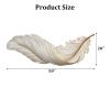SUZEPER Large Feather Wall Art Decor, Backlight Nightlight Feathers Wall Sculptures, 3D Resin Wings Home Plaque Wall Hanging Lamp for Decorations Living Room Bedroom(55'', Blue) view 2