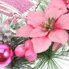 HOLIDYOYO 30cm Christmas Pine Wreath Home Decor Pendant Artificial Wreath Berry Ball Bow for Wall Door Window view 2