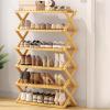 Shoe Rack for Dorm, Collapsible Shoe Rack, No Installation Required, Ventilated Design, Versatile Shoe Organizer for Home, Kitchen, Closet, L 70 cm view 1