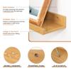 Fun Memories Picture Ledge Shelves Set of 2, 36 Inch Rustic Wall Mounted Floating Shelves with Lip for Home Storage and Dcor in Bathroom, Kitchen, Nursery, Bedroom, Living Room, Oak view 4
