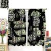 AAVEUP Banknote Blackout Curtains for Bedroom,Cartoon 3D Skeleton Dollar Bill Money Window Drapes Print for Kids Boys Living Room 52x84in view 4