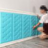 Thickness 8Mm Peel and Stick Headboard Upholstered Wall Panels, 3D Anti-Collision Soundproof Self-Adhesive Wall Panel for Bedroom Playroom Wall Protection,D,11.8in x 23.6in 6PCS view 4