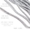 Factory Direct Craft Glittered Silver Rope Garland - Sparkling Wired Rope Garland for Christmas, Weddings and Special Events (29 Total Feet, 2 Pieces 14-1/2 feet Each) view 3