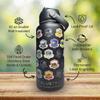 BlueTrail 50 States Water Bottle with Stickers - 32 oz Insulated Stainless Steel, Upgraded Leak-Proof Lid, UV & Waterproof Permanent Stickers, Laser Engraved 50 States of the USA (Pale Mint) view 3